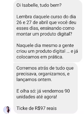 Depoimento: vendeu 90 unidades no primeiro lançamento
